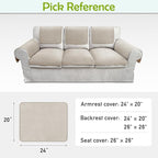 Couch Arm Covers, Sofa Arm Covers, Waterproof Armrest Cover - Image 6