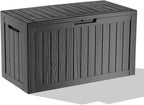 EasyUp 90 Gallon Deck Boxes Waterproof, Outdoor Large Storage Boxes by EASYUP
