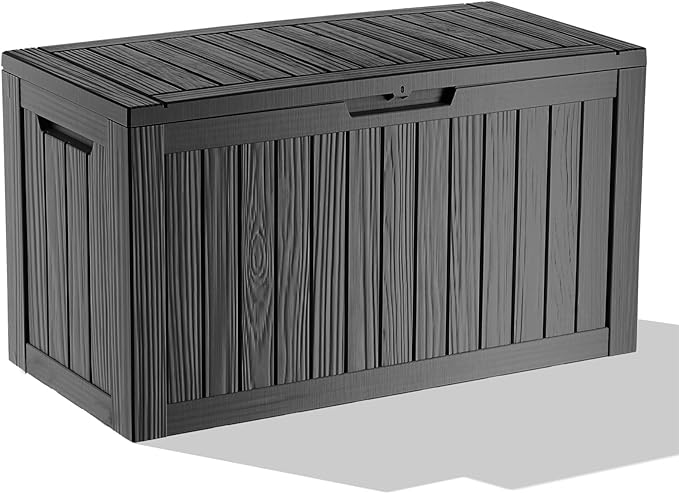 EasyUp 90 Gallon Deck Boxes Waterproof, Outdoor Large Storage Boxes by EASYUP