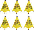 20 inch Wet Floor Sign 6 Pcs, Pop up Foldable Wet Safety Signs