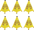 20 inch Wet Floor Sign 6 Pcs, Pop up Foldable Wet Safety Signs by Unknown