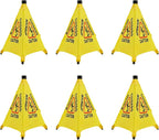 20 inch Wet Floor Sign 6 Pcs, Pop up Foldable Wet Safety Signs by Unknown