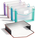 ThinkTex Plastic Expanding File Folder, Transparent envelopes by ThinkTex