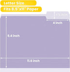 SUNEE File Folders Letter Size 10 Pastel Colors, 100 Pack Manilla Folders 8.5 x - Image 4