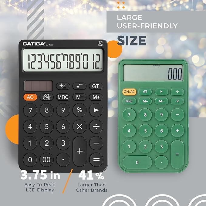 CATIGA 12 Digit Desktop Calculator - Image 3