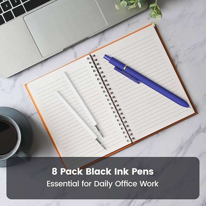 JIMMIDDA 8Pcs Black Gel Pens - Image 8