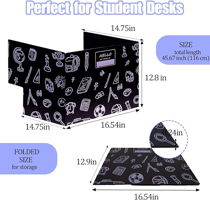 Succwoah 25-Pack Desk Dividers for Students - Image 4