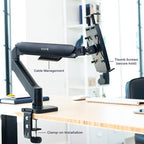 VIVO Height Adjustable Counterbalance Mechanical Arm Tablet Desk Mount - Image 8