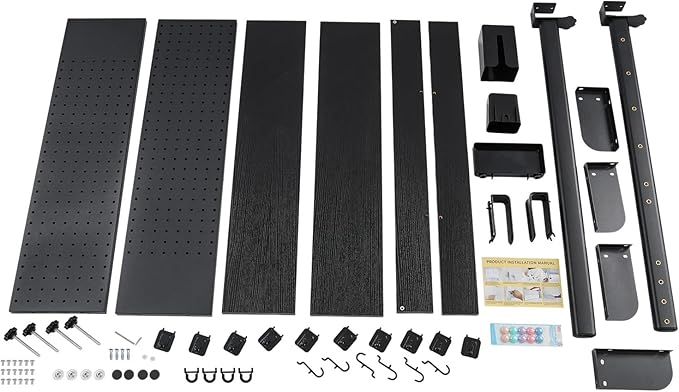 Dlinanta Clamp-On Pegboard Desk Organizer, 2-Tier Clamp On Desk Shelf - Image 8