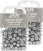 JAM PAPER Colorful Push Pins by JAMPaper