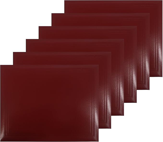 GraduationMall 8.5"x11" Smooth Padded Diploma Cover Certificate Holder Maroon by GraduationMall%C2%AE
