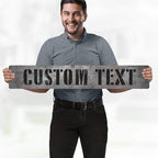 Custom Sign, Custom Street Sign, 11 Font Colors, 13 Font Styles, 4 Hole Options - Image 2