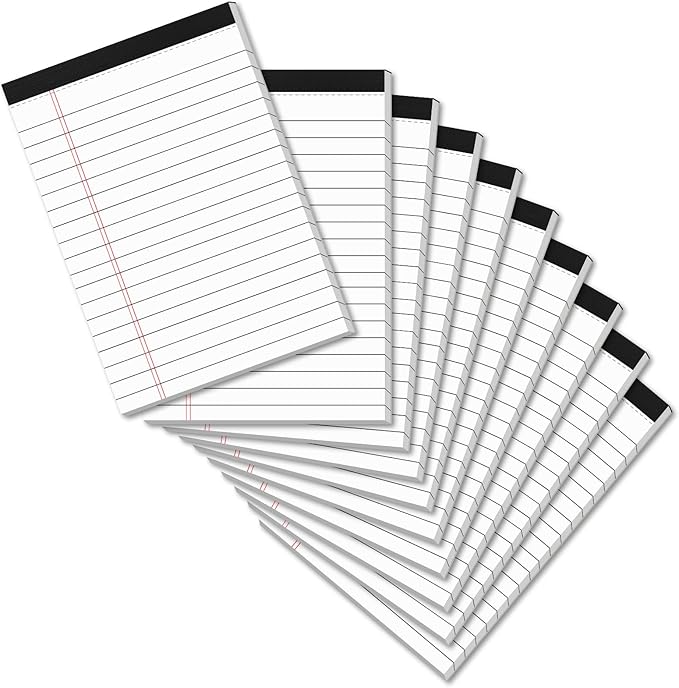 8 Pack Legal Pads 4x6 Inch 30 Sheets Mini Lined Paper Pads by notepads