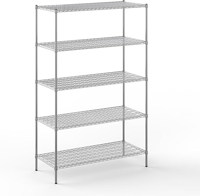 Regal Altair 24" Deep x 54" Wide x 86" Height Wire Shelving Kit | 5-Tier | NSF by Regal+Altair