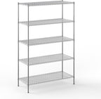 Regal Altair 24" Deep x 54" Wide x 86" Height Wire Shelving Kit | 5-Tier | NSF by Regal+Altair