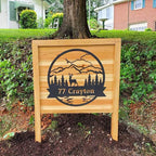 RealSteel Personalized Outdoor Metal Sign, Customize the Great Outdoor Deer & - Image 6