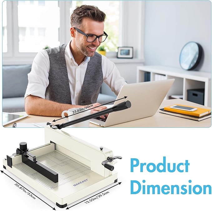 Paper Cutter 12 Inch, Heavy Duty Paper Cutter - Image 4