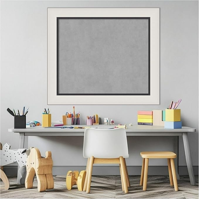 Amanti Art Silver Framed Magnetic Board 26x30 Medium Vision Board - Image 5