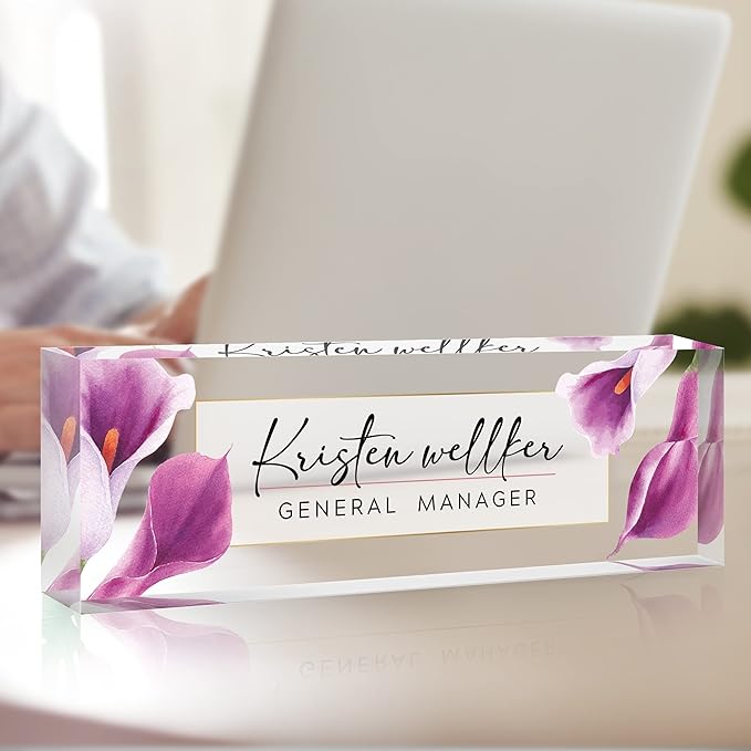 Custom Name Plate for Desk, Desk Name Plate Personalized, Office Decor for - Image 2