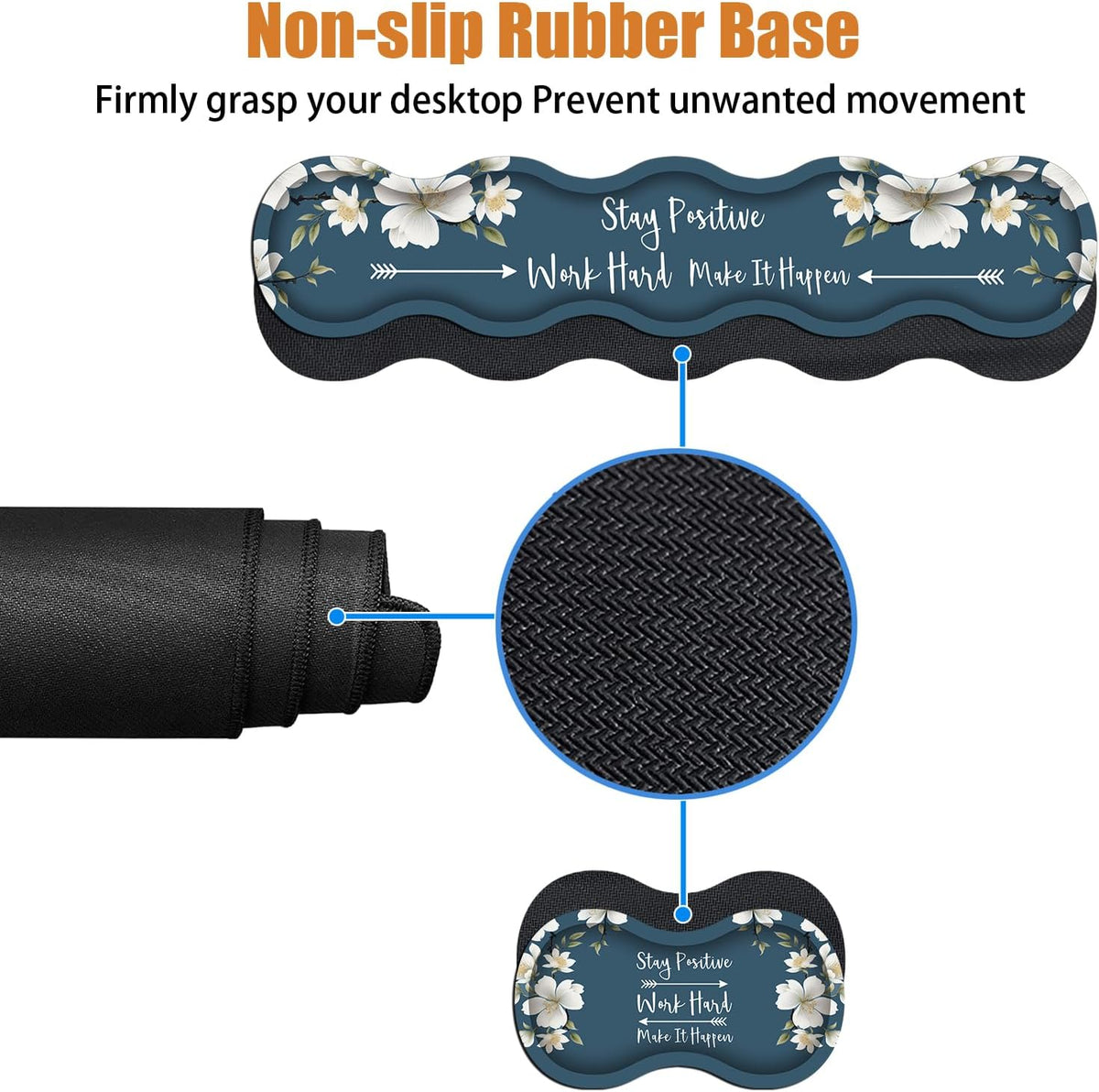 4 in 1 Ergonomic Keyboard Wrist Rest & Mouse Pad Wrist Rest Set,Stay Posi...
