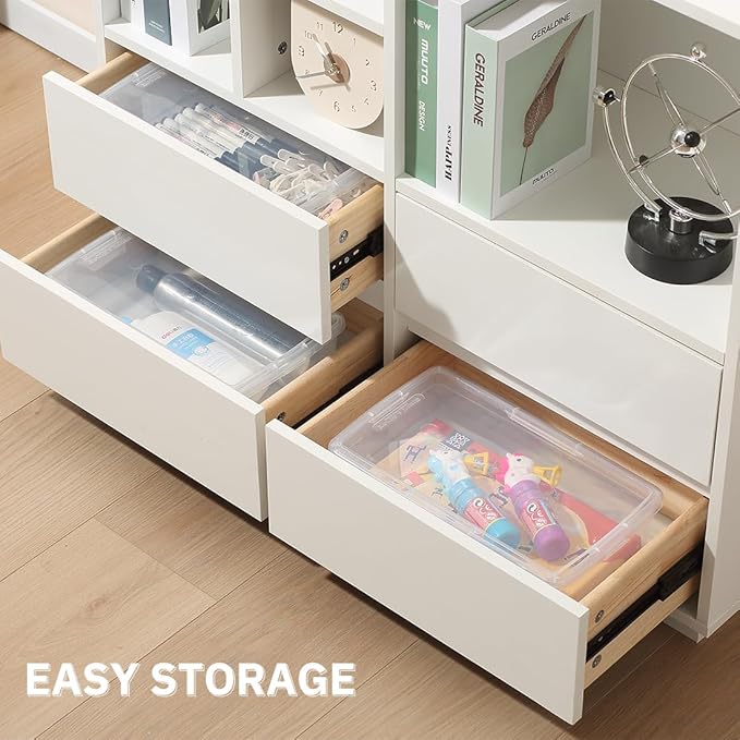 Naivees Shoe Storage Box Clear Plastic Stackable Storage box - Image 5
