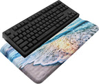 Computer Keyboard Stand with Wrist Rest, Ergonomic Tilted Keyboard Holder by KEPUTAIER