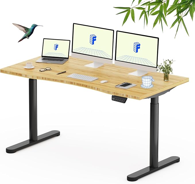 FLEXISPOT Bamboo Electric Standing Desk by FlexiSpot
