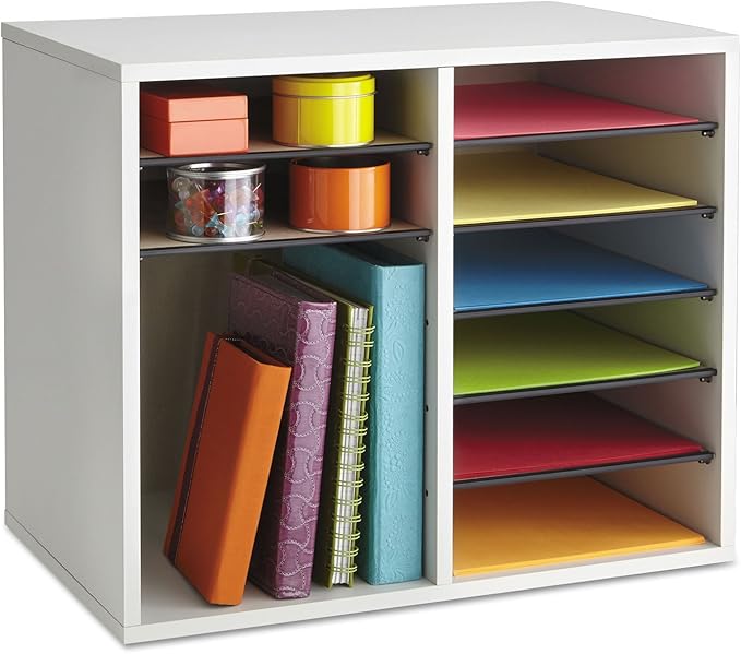 Safco Literature Organizer, 12 Compartments, Office and Classroom Mailbox - Image 7