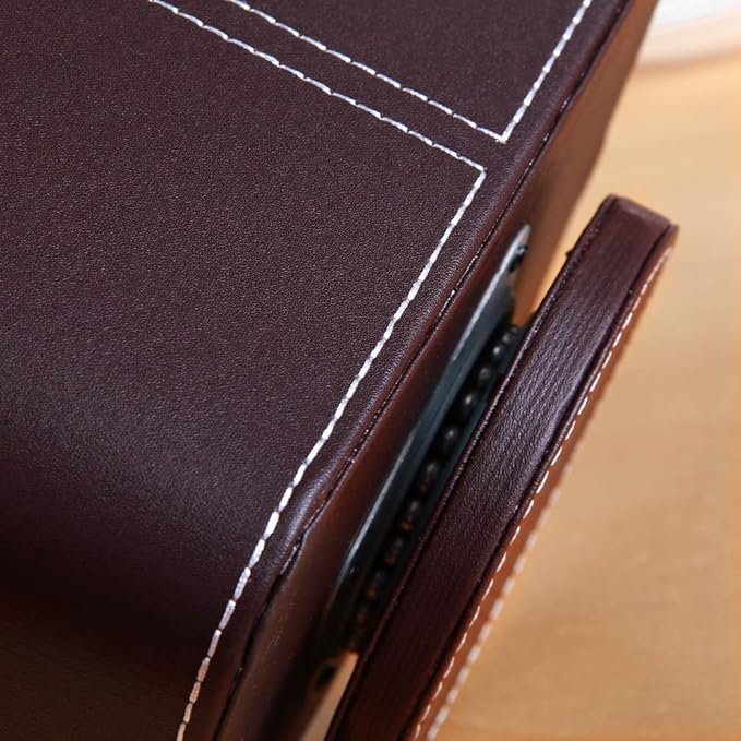 PUSU Remote Control Holder PU Leather 360 Degrees Rotatable Desktop Supply - Image 5