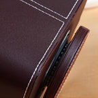 PUSU Remote Control Holder PU Leather 360 Degrees Rotatable Desktop Supply - Image 5