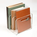 AIDIMOO Acrylic Magazine File Holder, 3 Vertical Compartments Desk Document by Unknown