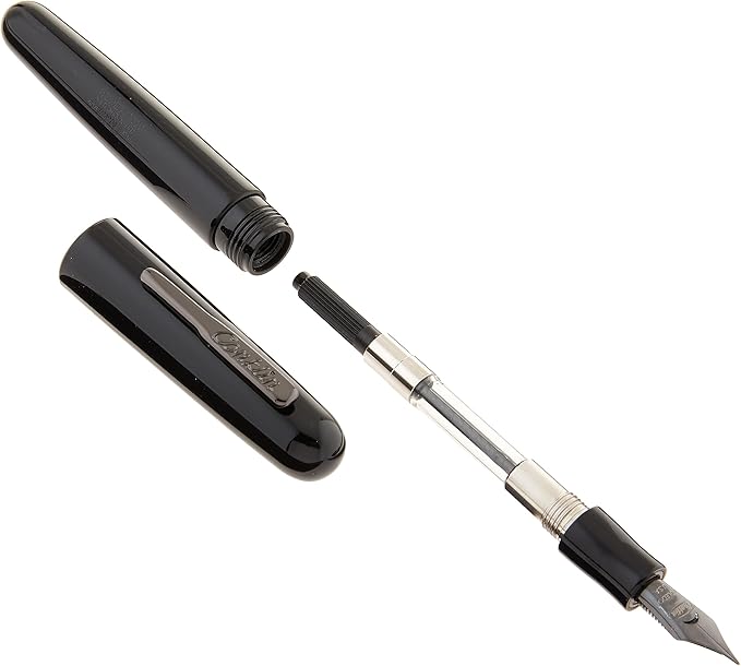Conklin All American Fountain Pen in Black – Extra Fine Nib, Classic Design & - Image 2