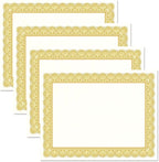 Elite Gold & White Parchment Certificate Papers by Fine+Stationery
