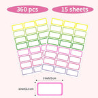 STARLIBOO Removable Freezer Labels, 1x2 Inch Color Coding Removable Labels - Image 4