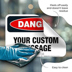Custom Danger Sign, OSHA Sign, 10x7 Inches, 4 Mil Vinyl Decal Stickers Weather - Image 7