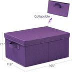 HOONEX Storage Bins with Lids for Organizing, Storage Boxes with 2 Carry - Image 7