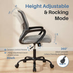 dumos home office chair, ergonomic lumbar support desk, front angle view