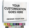 Custom Metal Signs, Personalized Aluminum, Customized Safety, Business Signs