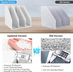 SAYEEC 1Pcs Collapsible Plastic Magazine File Holder Vertical Binder Storage - Image 5