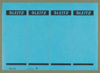 Leitz PC Printable Self Adhesive Spine Labels for Standard 80 mm Lever Arch Files, Wide and Short, 61.5 x 192 mm, Paper, 16852035 - Blue, Pack of 100