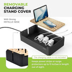 Prosumer's Choice Black Wooden Charging Station Organizer - Image 6