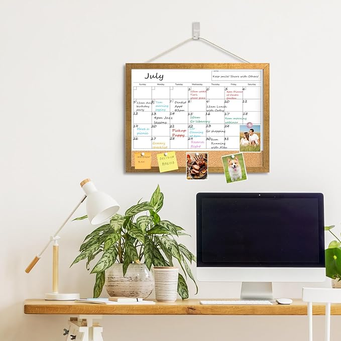 Calendar Whiteboard for Wall, 17x13 Inches White Board Calendar Dry Erase - Image 6