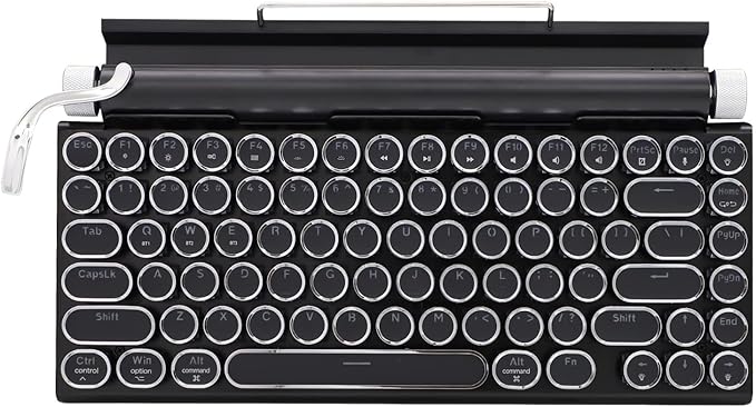 Adventurers Typewriter Style Retro Mechanical Keyboard LED Backlight 83 Keys by Unknown