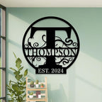 Custom Metal Signs | Personalized Monogram Name Sign | Outdoor Wall Art - Image 9