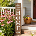 Welcome Sign for Front Porch, Farmhouse Vertical Outdoor Porch Decorations for - Image 2