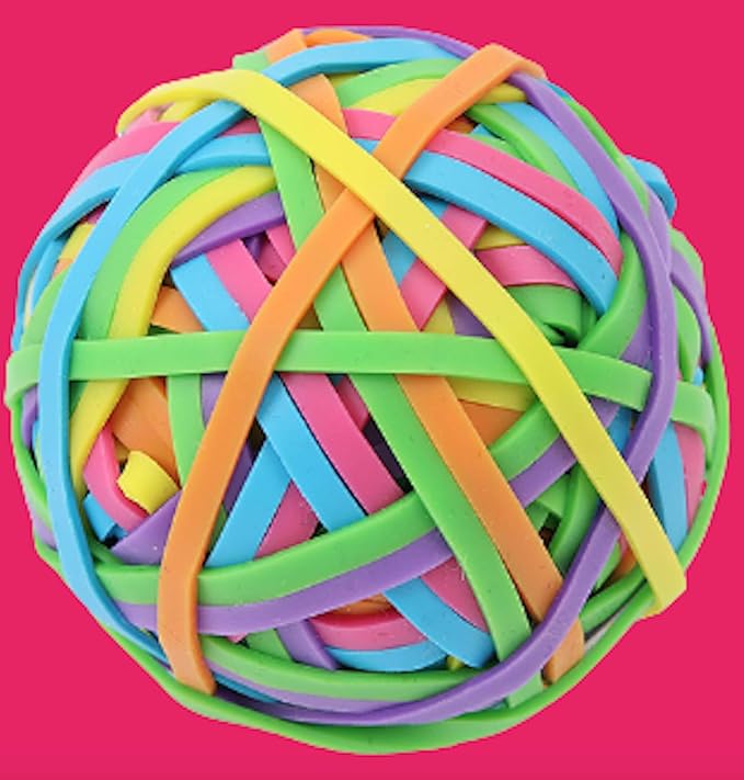 Activave Round Ball Rubber Band Elastics 170 to 180 pcs Colorful Rubber Bands - Image 3