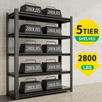 CBCNWR 72''H Garage Storage Shelves, 2800LBS Steel Heavy Duty Storage Shelves - Image 4