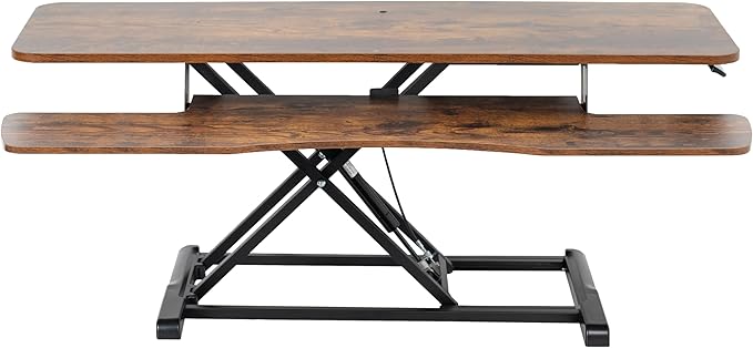 VIVO 48 inch Desk Converter, K Series, Height Adjustable Sit to Stand Riser by VIVO