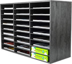 PAG Mail Sorter Organizer, Wood Literature Organizer, Student Mailbox by PAG