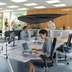 Adjustable Office Cubicle & Desk Shade – 55" Extra-Large Oval Design - Image 7